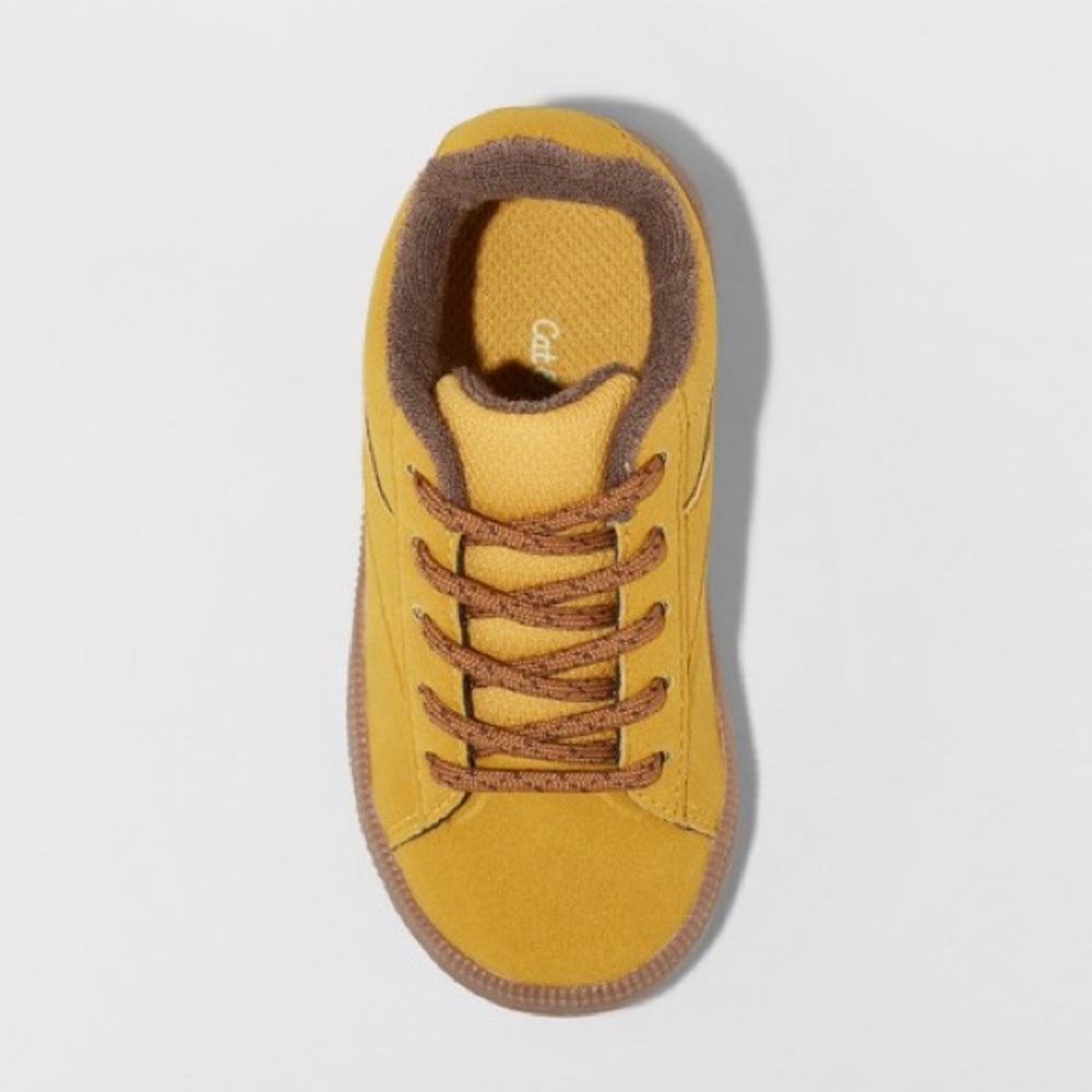 Cat & Jack Boys Mustard Brown Casual Sneaker NEW - Picture 3 of 3